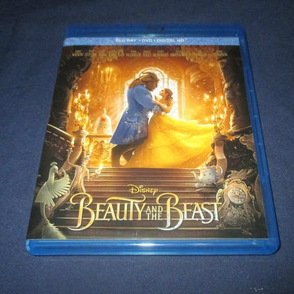 Beauty and the Beast (Blu-ray/DVD, 2017, 2-Disc Set) w/ slipcover - Picture 3 of 5